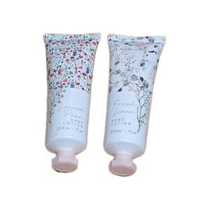 BRAND NEW 2 De Base Hand Lotion Fresh Linen & Spiced Pear 2.5 oz